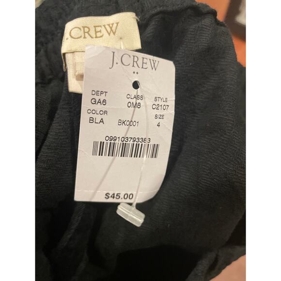 J Crew Size 4 Black Floral Design Shorts - Picture 6 of 6